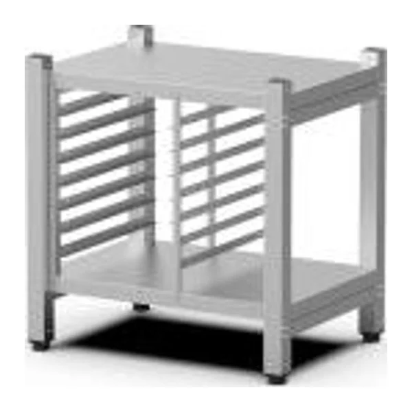 Base de acero con gavillar para horno Unox CHEFTOP 7 bandejas GN 1/1