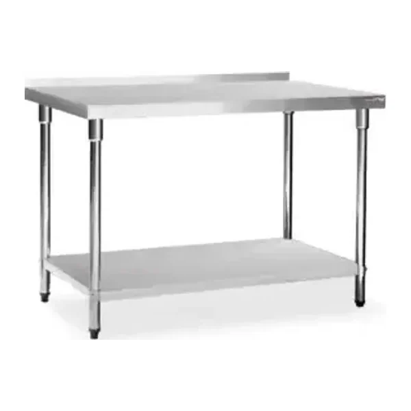 Mesa de Acero Inoxidable 120 x 70 cm con zócalo | Flamemax HWT-2-712RP