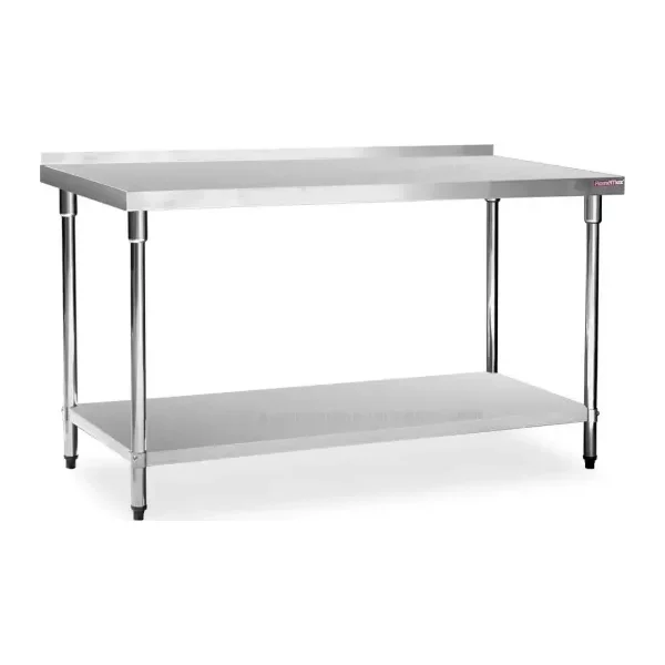 mesa de acero inoxidable con zocalo flamemax HWT-2-715RP