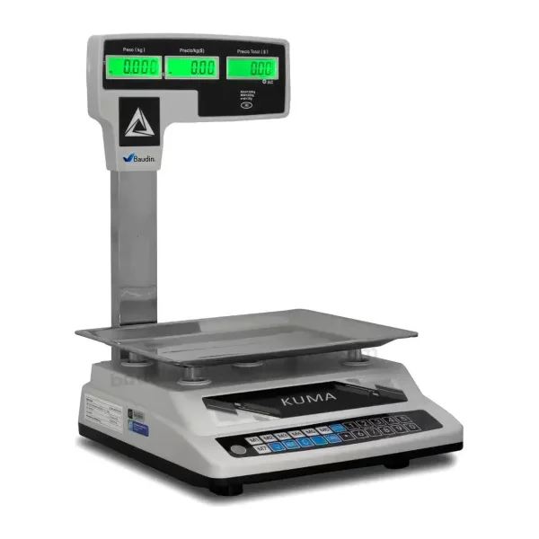 Balanza Comercial 30 Kg con Torre Certificada por Latu Kuma 888B