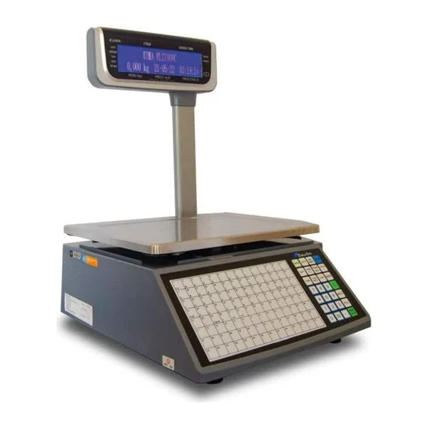 Balanza 15 Kg con Torre Ticket Continuo y etiqueta autoadhesiva | Kuma RLS1100