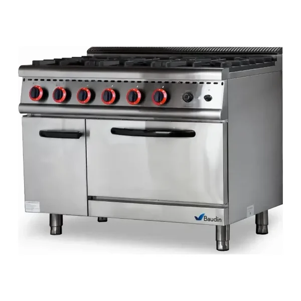 Cocina 6 Hornallas Industrial Lundar LGR-76V