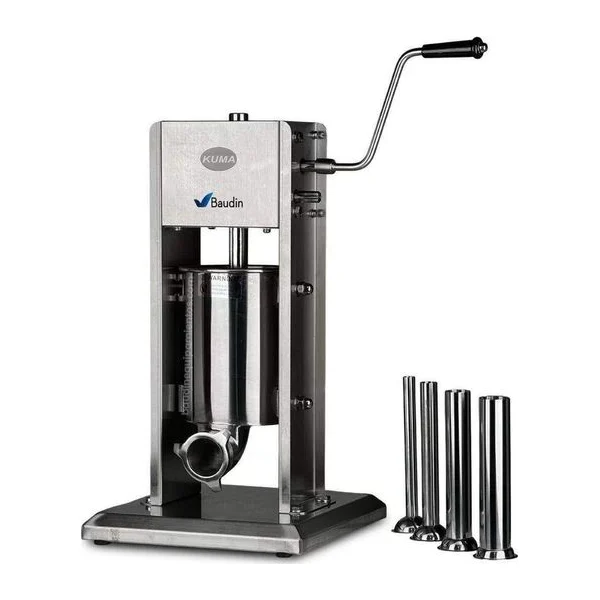 Embutidora Manual 3 Litros Acero Inoxidable Profesional Kuma VSS3