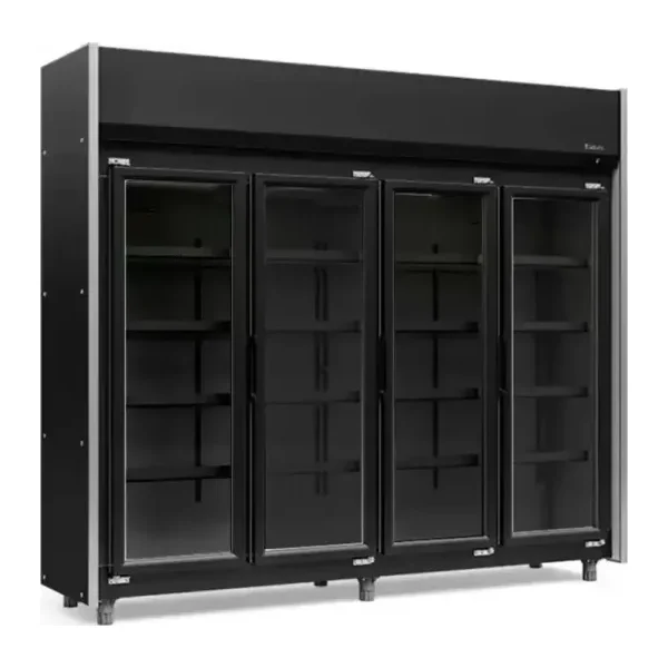 Expositor Botellero 4 puertas 1580 lts Gelopar GEAS-4P LB PR