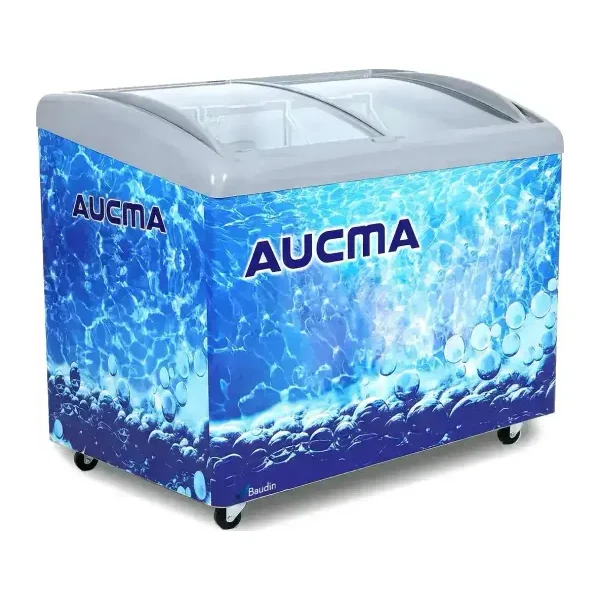 Freezer Horizontal Vidrio Curvo 282 Lts Aucma SD-282 Baudin