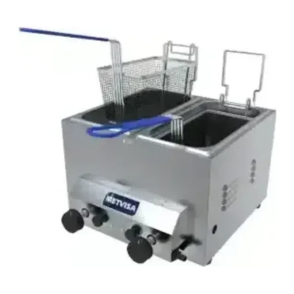 Freidor a gas 2 cubas 3 Lts | Metvisa FG3D