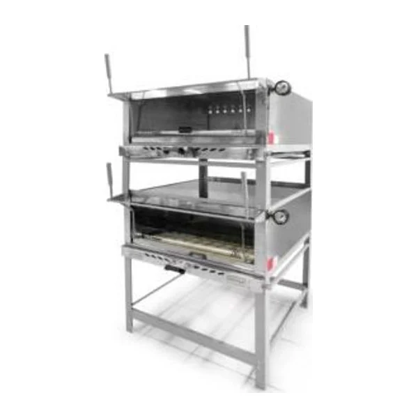 Horno pizzero 90x90 gas Doble | Metvisa FLGGD90