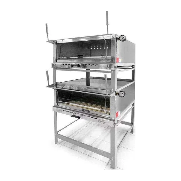 Horno pizzero 90x90 gas Doble | Metvisa FLGGD90