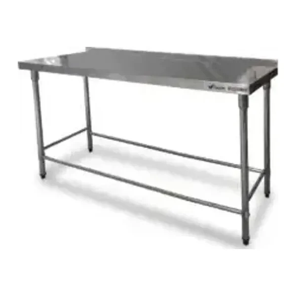 Mesa de Acero Inoxidable 120 x 60 cm Con Zócalo | Flamemax HWT-1-612P