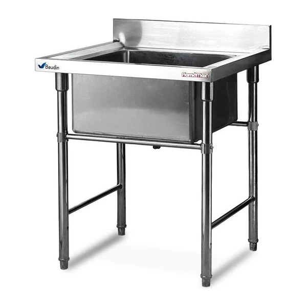 Pileton bacha acero inoxidable grande para cocina profesional Flamemax HSS-77