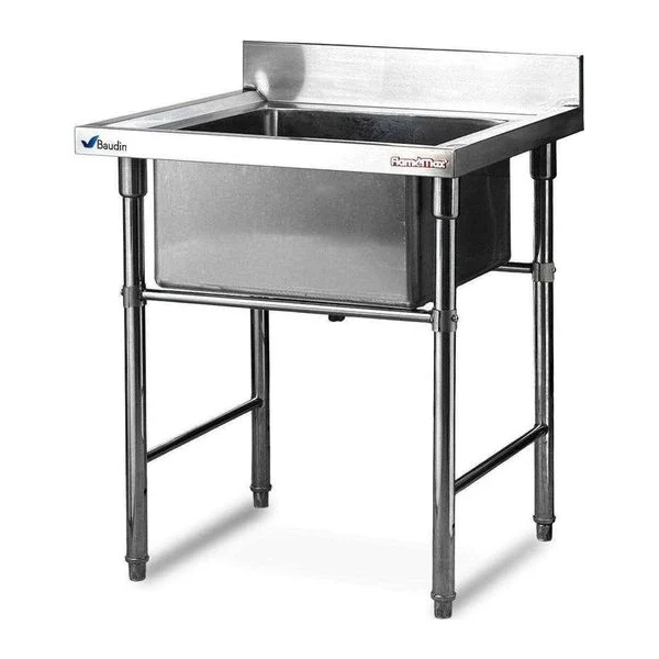 Pileton bacha acero inoxidable grande para cocina profesional Flamemax HSS-77