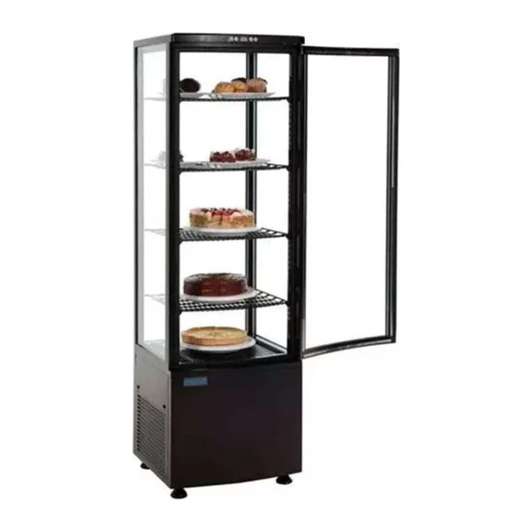 Expositor 4 Caras de Vidrio Refrigerado para Postres 235 L | Kuma CL-238L