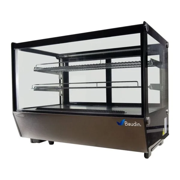 Vitrina sobre mostrador refrigerada 160 Litros Vidrio Recto