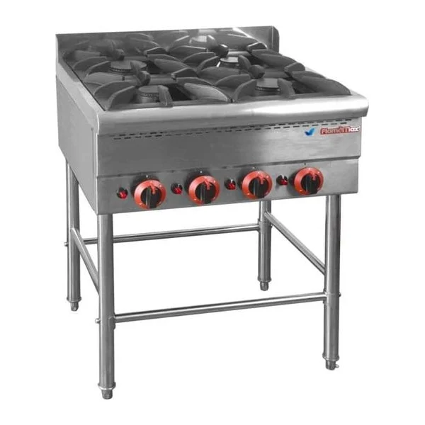 Anafe 4 Hornallas Comercial Industrial Flamemax con Base HGR-64