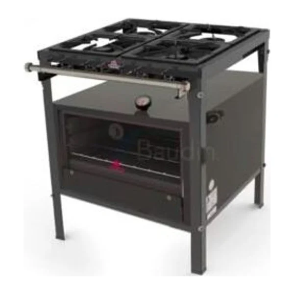 Anafe 4 hornallas Horno Piso de Piedra | Progas PMS-400 + FSP-6800AT