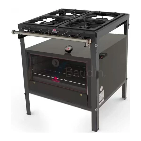 Anafe 4 hornallas Horno piso de piedra | PMS-400 + FSP-6800AT