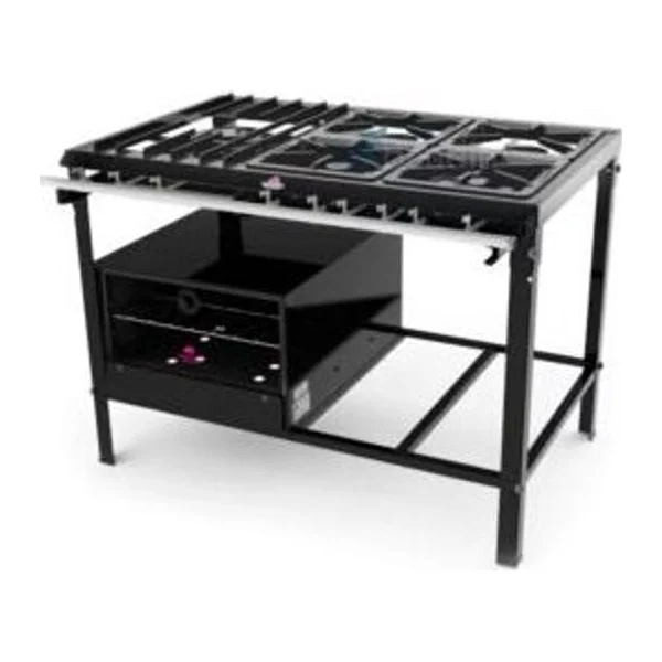 Anafe 5 hornallas Horno Piso de chapa | Progas PMS-510