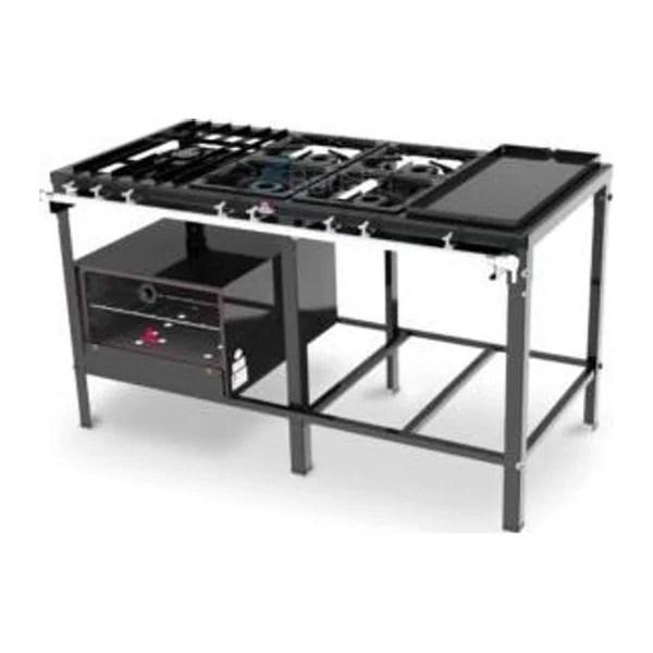Anafe 5 hornallas Plancha Horno Piso Chapa | Progas PMS-510FCH