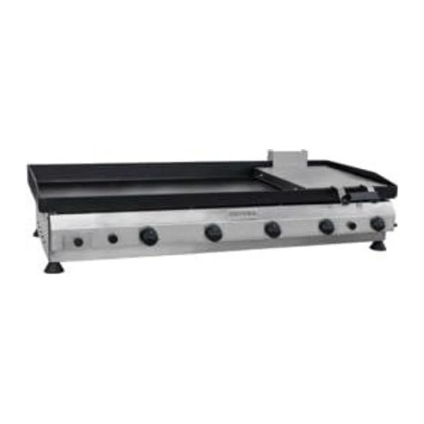 Plancha 121 cm a gas 5 quemadores | Metvisa CFGP-123/121