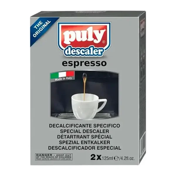 Descalcificador Puly x 2 Liquido para limpiar tanque de agua de cafeteras