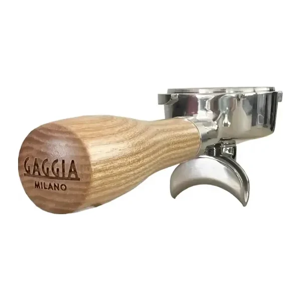 PortaFiltro 58 mm Gaggia Milano mano madera de fresno