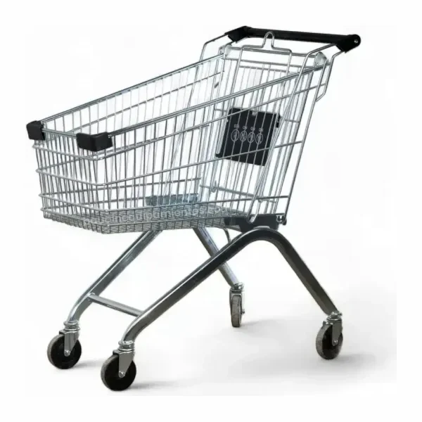Carro de SuperMercado 100 Litros Kuma Negro Baudin Diagonal Principal