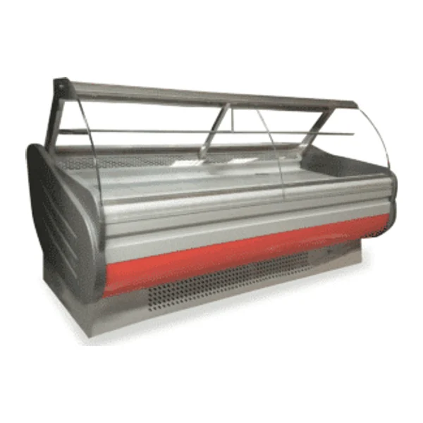 Vitrina 2,0 m Refrigerada Carnicera Vidrio Curvo | Lundar GTG-200