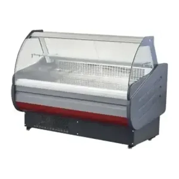 Vitrina 1,5 m Refrigerada Carnicera Vidrio Curvo | Lundar GTG-150
