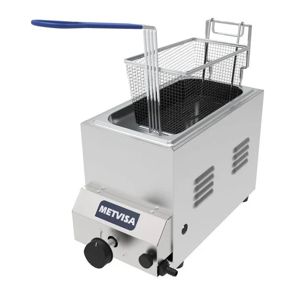 Freidor a gas 3 litros de mesa Metvisa FG3S