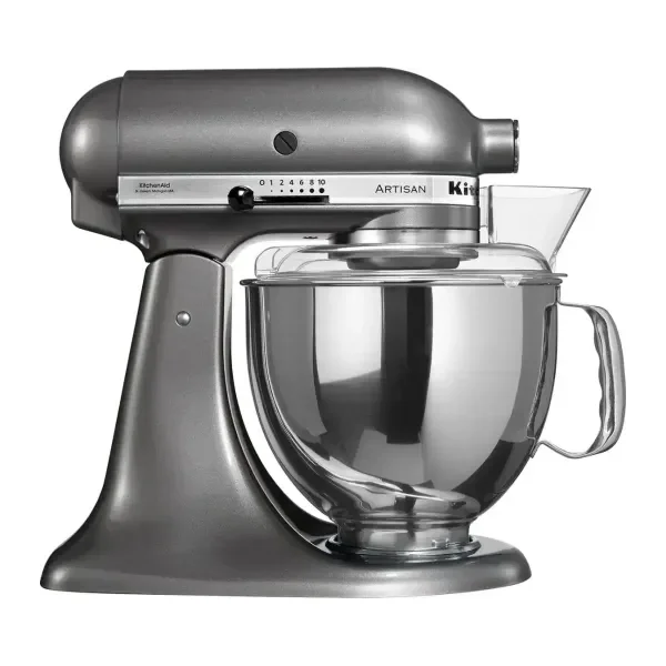 Batidora Planetaria 4,8 L Profesional KitchenAid Artisan Gris Vista Lateral
