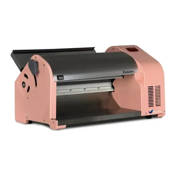 Sobadora Electrica de Mesa Evolution 39 cm Rodillo Antiadherente Rosa Mousse