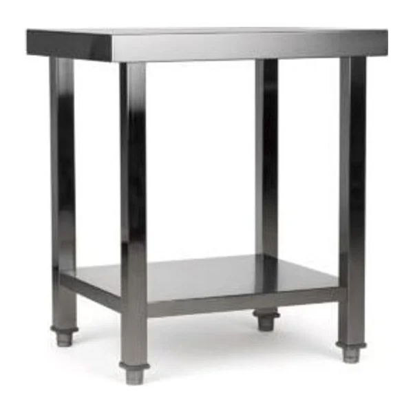 Mesa de Acero Inoxidable 100x60 Con Estante | Baudin ME-1060
