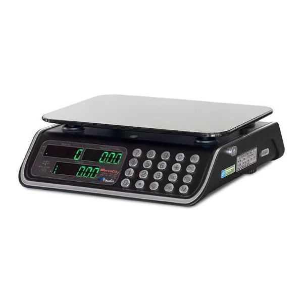 Balanza Comercial 30 kg con Batería y Visor LED Mercocity ACS-C LED Principal