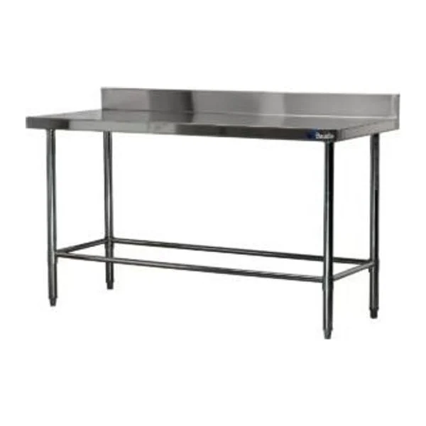 Mesa de Acero Inoxidable 150x60 cm zocalo | Lundar DM21-6-1500
