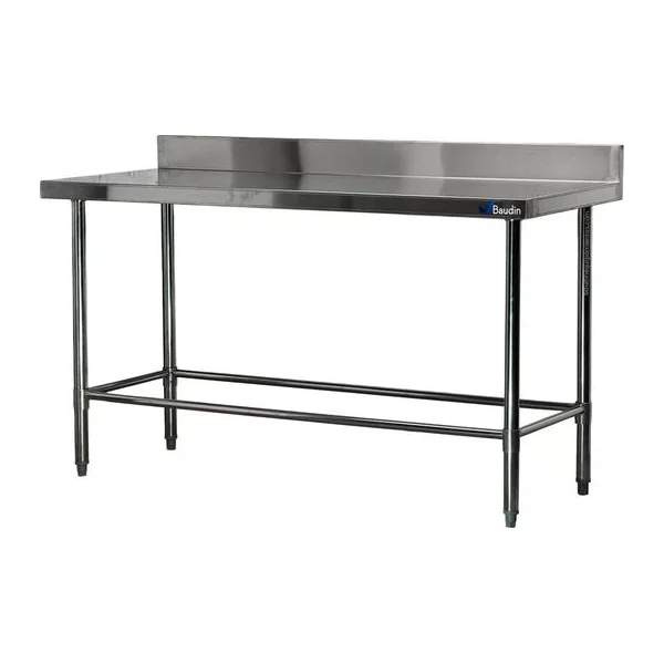 Mesa de Acero Inoxidable 150x60 cm zocalo Lundar DM21-6-1500
