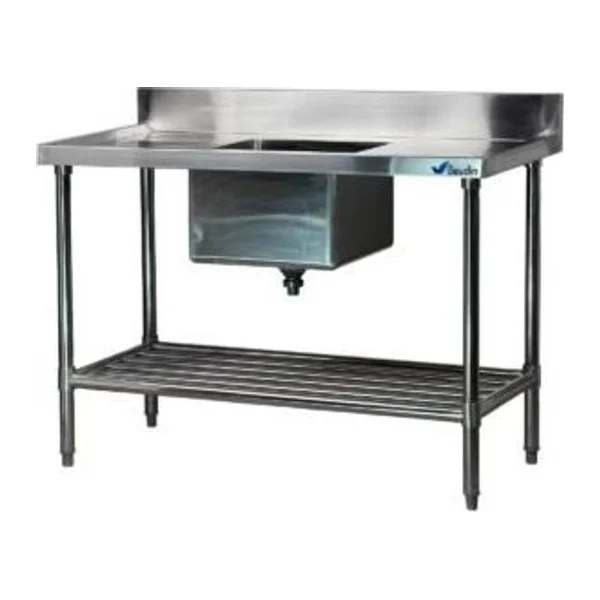 Mesada con Bacha Central 120x60 cm | Lundar DM35-6-1200
