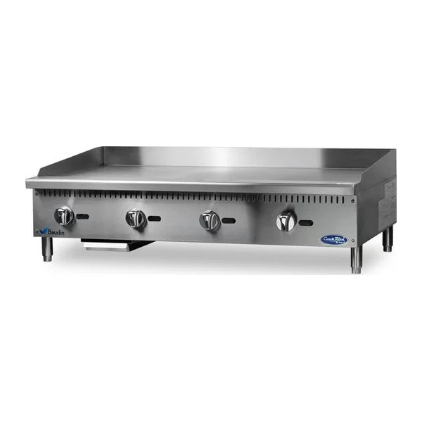 Plancha a gas 120 cm profesional acero inoxidable ideal para hamburguesa Smash Americana excelente calidad Cook Rite 120 cm