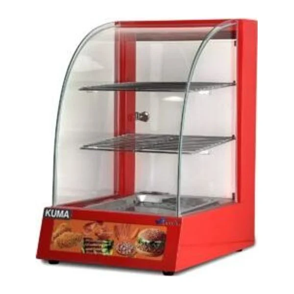 Vitrina Sobre Mesada Caliente Vidrio Curvo | Kuma HW-1PA