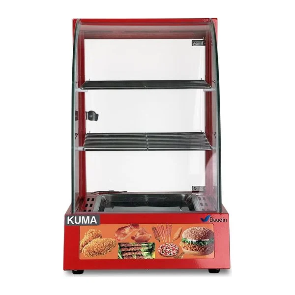Vitrina Sobre Mesada Caliente Vidrio Curvo Kuma HW-1PA