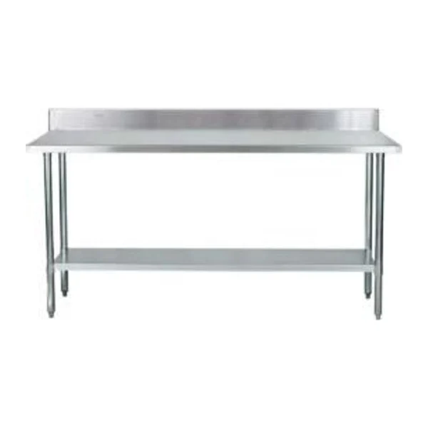 Mesa de Acero Inoxidable 190×60 cm zócalo y estante | Jameco VENEMM-1900
