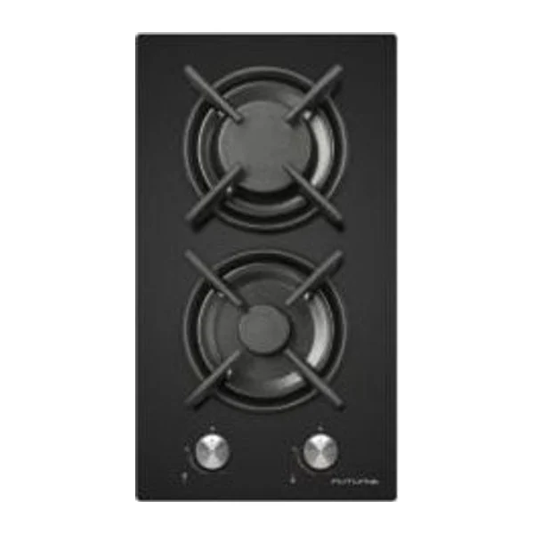 Anafe a gas 30 cm vidrio templado | Futura FUT-AG300VG-2