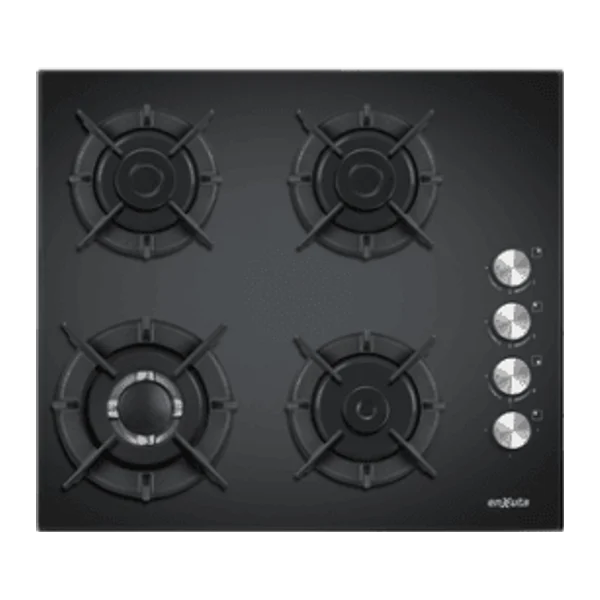 Anafe 4 hornallas vidrio negro 1 triple llama | Enxuta AENX5542NG