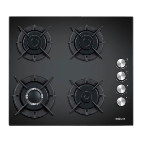 Anafe 4 hornallas Enxuta AENX5542NG vidrio negro hornalla triple