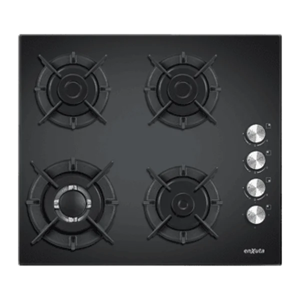 Anafe 4 hornallas Enxuta AENX5542NG vidrio negro hornalla triple