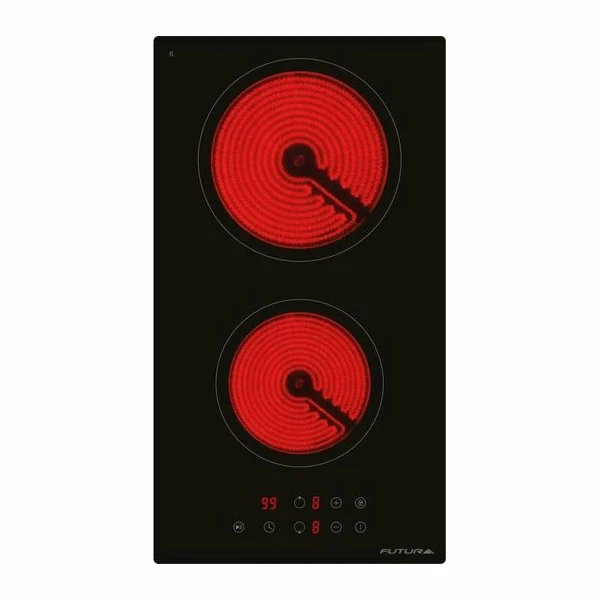Anafe vitrocerámico 2 zonas 30 cm | FUT-PV2Z