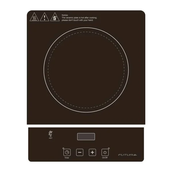 Anafe vitrocerámico 1 zona 2000 W portátil | Futura FUT-PVP1Z