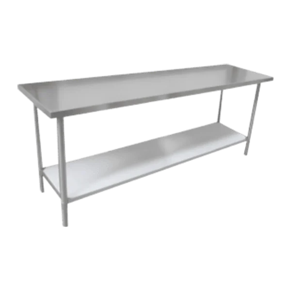 Mesa de Acero Inoxidable 190×60 cm con estante | Jameco VENEMC-1900D