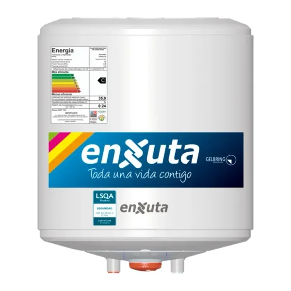Termotanque de acero 15 litros cilíndrico Enxuta TENX2115-1