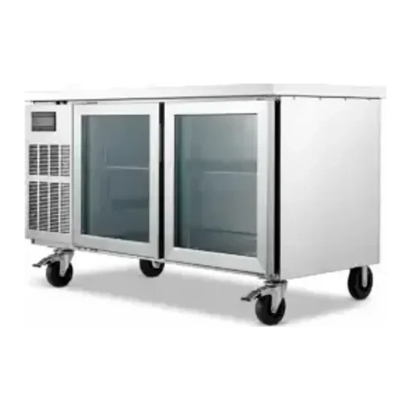 Bajo mostrador refrigerado 2 puertas de vidrio 1.80m | Ctoria KUR-1880