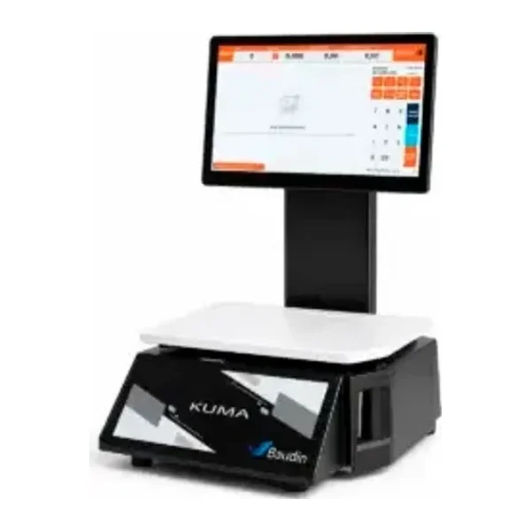 Balanza Comercial con IA, impresora y pantalla táctil | Kuma Aurora Y3L-AI